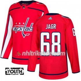 Washington Capitals Trikot Jaromir Jagr 68 Adidas 2017-2018 Rot Authentic - Kinder